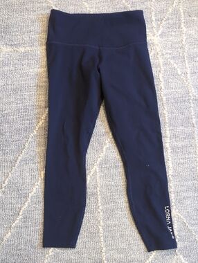 Lorna Jane Lotus High-Waist Leggings- Navy XS